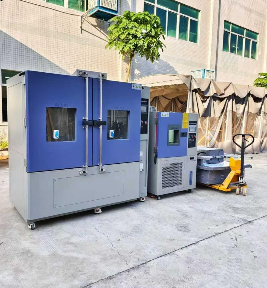 1500L防塵試驗(yàn)箱、150L恒溫恒濕箱及模擬運(yùn)輸振動(dòng)臺(tái)