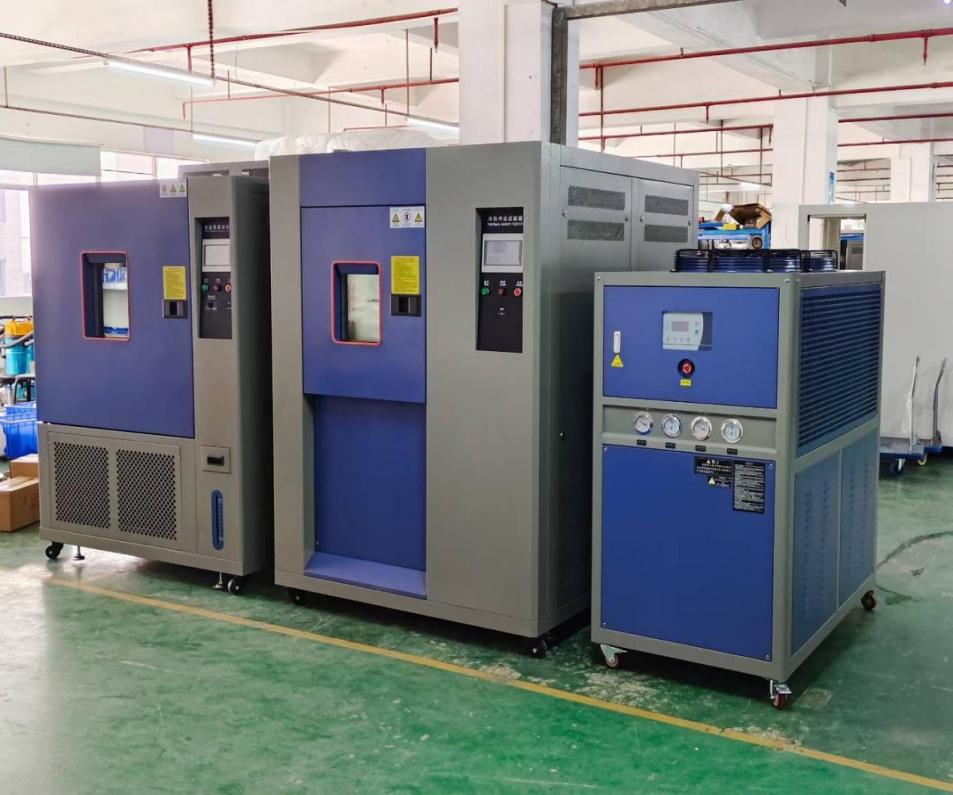 800L恒溫恒濕試驗箱 、150L水冷式冷熱沖擊箱、12HP冷水機
